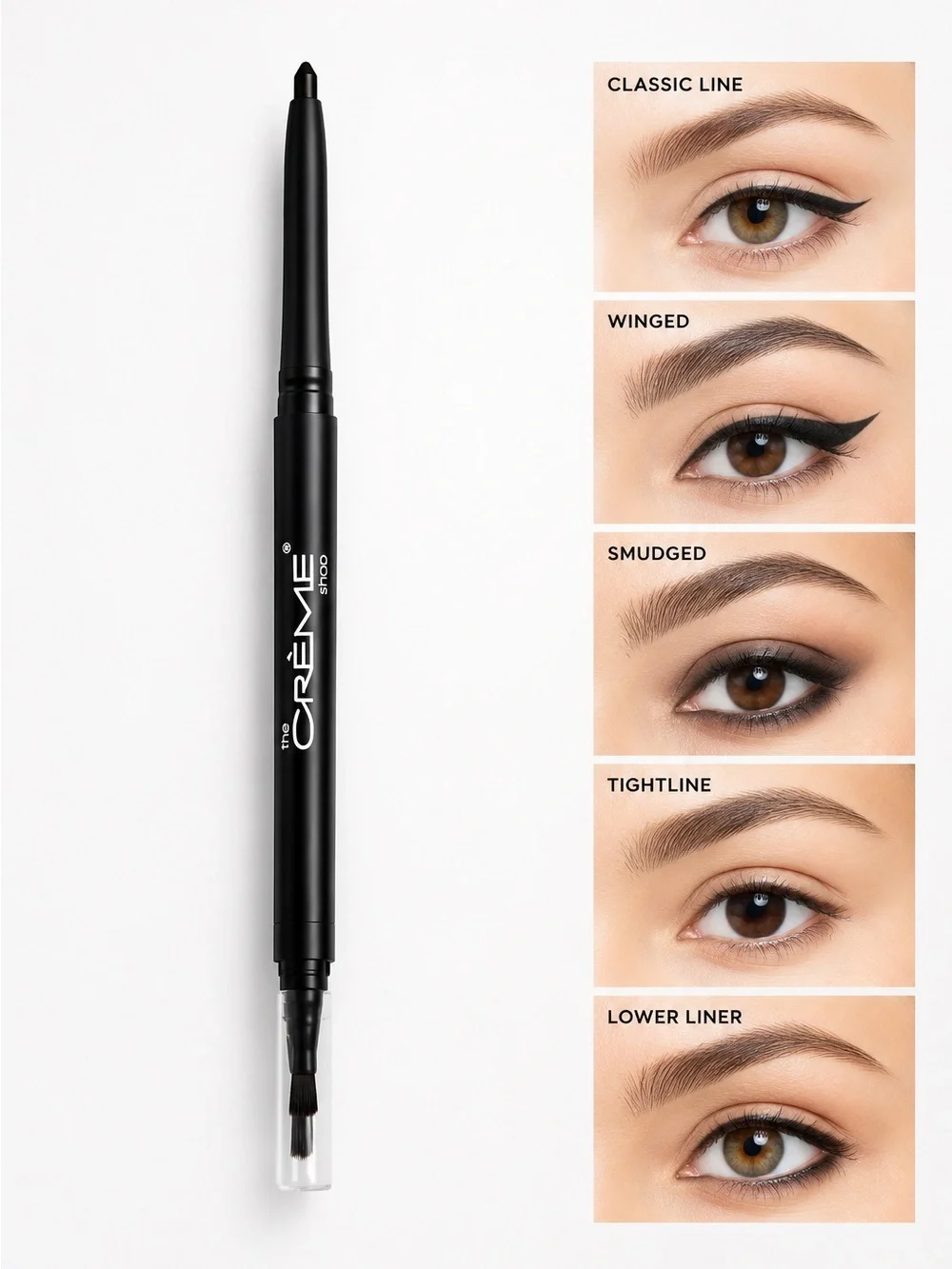 The Crème Shop 3-in-1 Chroma Gel Crème Eyeliner Obsidian Black Sealed